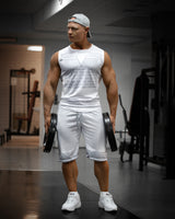 GAVELO Sniper White Sleeveless Tee
