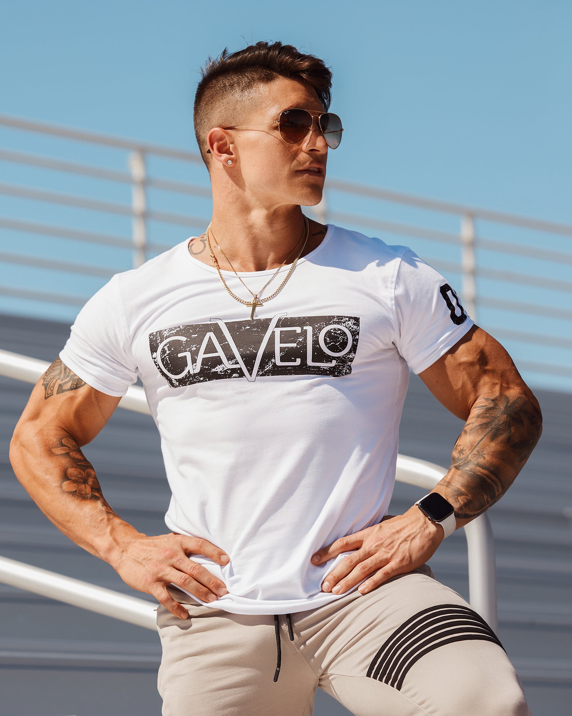 GAVELO Sports Tee White