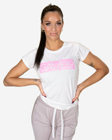 GAVELO  White Pink Logo T-shirt